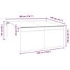 vidaXL Einziehbare Markise Creme 300 x 200 cm Polyester und Aluminium