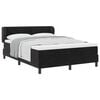 vidaXL Boxspringbett mit Kopfteil Schwarz 140 x 190 cm Samt