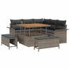 vidaXL Garten-Sofa-Set 8 stk. 7-Sitzanzahl Grau