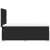vidaXL Boxspringbett mit Matratze Schwarz 90x190 cm Kunstleder