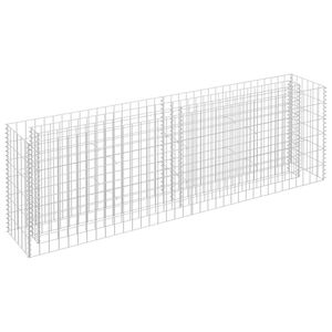 vidaXL Gabionen-Hochbeet Verzinkter Stahl 180&times;30&times;60 cm