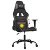 vidaXL Gaming-Stuhl mit Massagefunktion Schwarz und Taupe Stoff