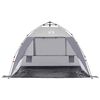 vidaXL Strandzelt 2 Personen Grau Quick Release Wasserdicht