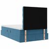 vidaXL Bett mit Stauraum und LED mit Matratze Blau 120 x 190 cm Samt
