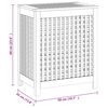 vidaXL Wäschebehälter 50x35x60 cm Massivholz Teak