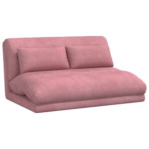 vidaXL Verstellbarer Fu&szlig;sessel Rosa Samt