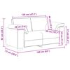 vidaXL Sofa 2 pcs Dunkelgr&uuml;n 219 x 80 x 82 cm Stoff