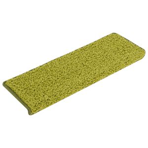 vidaXL Stufenmatten 15 Stk. 65x21x4 cm Gr&uuml;n Rechteckiger Rand