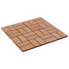 vidaXL Terrassenfliese 11 pcs Teak 30 x 30 cm WPC