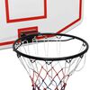 vidaXL Basketballkorb Wei&szlig; 71x45x2 cm Polyethylen