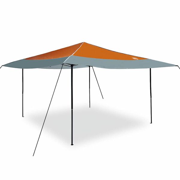 vidaXL Pop-up Pavillon Zelt Orange 400 x 400 cm Stoff