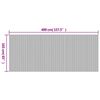 vidaXL Paravent Braun Breite 400 cm H&ouml;he 165 cm Bambus