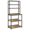 vidaXL K&uuml;chenregal Artisan-Eiche 80 x 40 x 168 cm Holzwerkstoff
