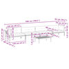 vidaXL 5-tlg. Garten-Sofagarnitur aus Paletten mit Kissen Akazienholz
