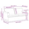 vidaXL Sofa Dunkelgrau Gesamtabmessungen: 162 x 80 x 85 cm (B x T x H)