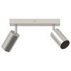vidaXL Deckenstrahler mit Strahlern Nickel 26 x 6 x 16 cm Metall