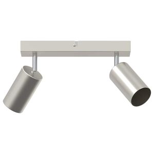 vidaXL Deckenstrahler mit Strahlern Nickel 26 x 6 x 16 cm Metall
