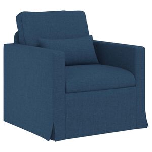 vidaXL Sofa Blau Gesamtabmessungen: 78 x 78 x 80 cm (B x T x H) Samt