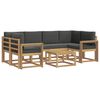 vidaXL Outdoor-Sofagarnitur 7 stk. Wei&szlig; und Anthrazit