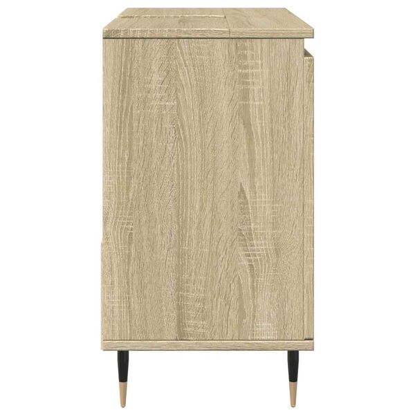vidaXL Badschrank Sonoma-Eiche 65x33x60 cm Holzwerkstoff
