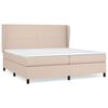 vidaXL Boxspringbett Matratze Cappuccino-Braun 200x200cm Kunstleder
