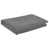 vidaXL Tischdecke Quadratisch Hellgrau 110 x 110 cm