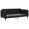vidaXL Tagesbett Ausziehbar mit Schubladen Schwarz 90x190 cm Stoff
