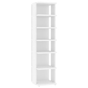 vidaXL Schuhschrank Wei&szlig; 27,5x27x102 cm Holzwerkstoff