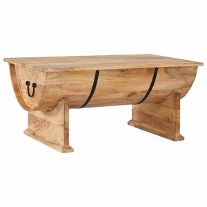 vidaXL Couchtisch Massivholz Mango 88x50x40 cm