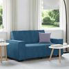 vidaXL 2-Sitzer-Sofa Blau 120 cm Samt