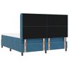 vidaXL Boxspringbett mit Kopfteil Blau 180 x 200 cm Samt