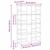 vidaXL B&uuml;cherregal Graues Sonoma 82 x 32 x 144,5 cm Holzwerkstoff
