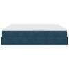 vidaXL Ottoman-Bett mit Matratze Dunkelblau 160x200 cm Samt