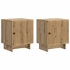 vidaXL Nachttisch 2 pcs Artisan-Eiche 43 x 34,5 x 50 cm Holzwerkstoff