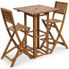 vidaXL 3-tlg. Bistro-Set Akazie Massivholz