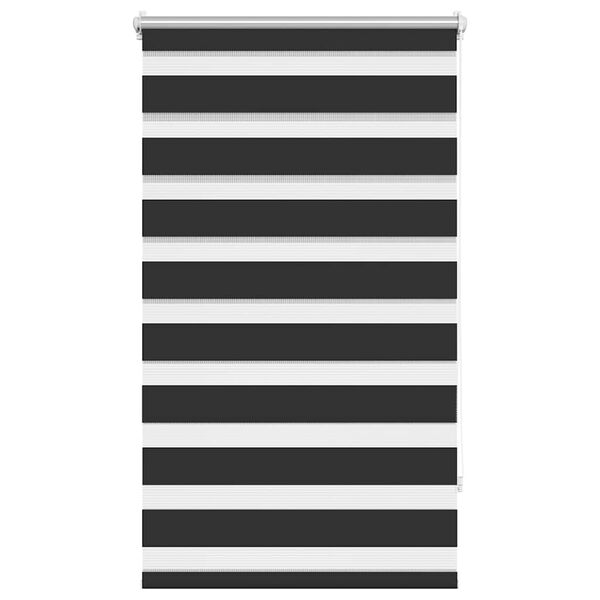 vidaXL Zebra-Rollo 70,9 x 120 cm, Stoffbreite 66,7 cm, schwarz