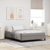 vidaXL Boxspringbett mit Matratze Taupe 140 x 200 cm Stoff