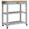 vidaXL K&uuml;chenwagen MONZA 84x40x88,5 cm Massivholz Kiefer