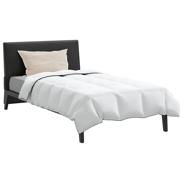 vidaXL Winterbettdecke mit Kissen 2 pcs Weiß Daunenfeder