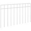 vidaXL Gartenzaun-Paneel 24 pcs Verzinkter Stahl Silber