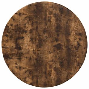 vidaXL Tischplatte &Oslash; 40 x 1,5 cm Rund Holzwerkstoff Raucheiche