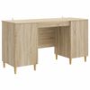 vidaXL Schreibtisch Sonoma-Eiche 142,5 x 50 x 75 cm Holzwerkstoff
