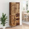 vidaXL Highboard Altholz 69,5 x 34 x 180 cm Holzwerkstoff