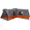 vidaXL Zelt f&uuml;r 16 Personen Grau und Orange 680 x 510 x 210 cm