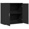 vidaXL Sideboard Schwarz 79x38x80 cm Holzwerkstoff