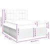 vidaXL Boxspringbett mit Matratze Blau 200x200 cm Stoff