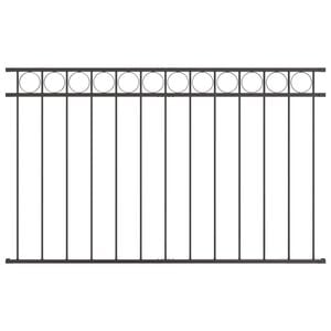 vidaXL Zaunelement ASSEN 170 x 80 cm Stahl Grau