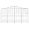 vidaXL Gabionen mit Hochbogen 6 Stk. 200x30x100/120cm Verzinktes Eisen