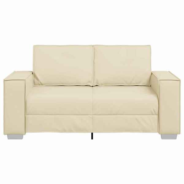 vidaXL Sofa 120cm Creme Stoff
