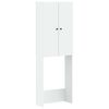 vidaXL Toilettenschrank BREDA Wei&szlig; 66 x 25,5 x 190 cm Holzwerkstoff